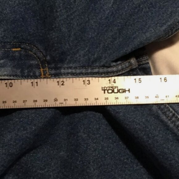 50x32 CARHARTT 8172 DST RELAXED FIT MED WASH BIG/TALL WORK DENIM JEANS IG 812 - Picture 7 of 12